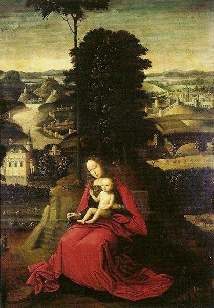 Adriaen Isenbrant Madonna and Child in a landscape Spain oil painting art